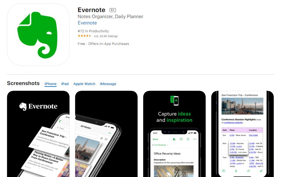 Evernote - Apps for Real Estate Agents